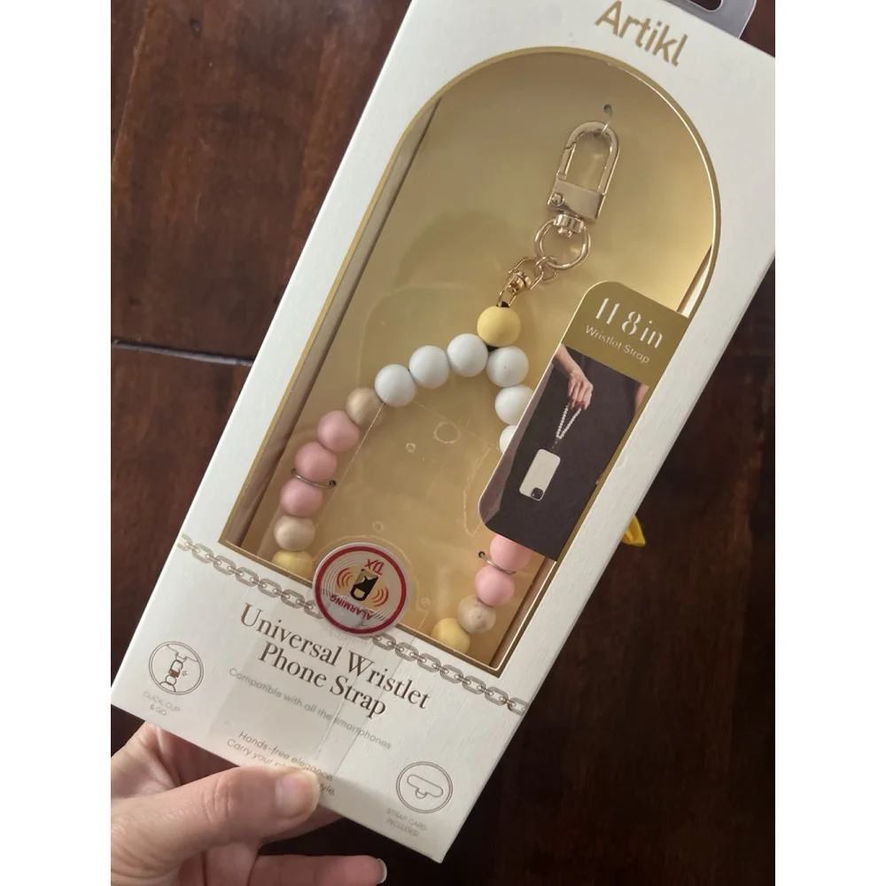 Wristlet Phone Strap - NWT Artikl Color Cream, White, Pink, Yellow 11.8